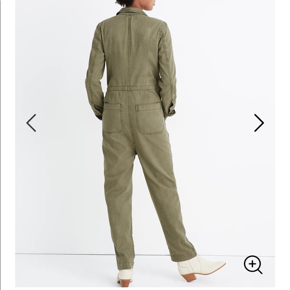 NEW • Madewell • Flight Suit Overalls Army Green - Picture 2 of 6